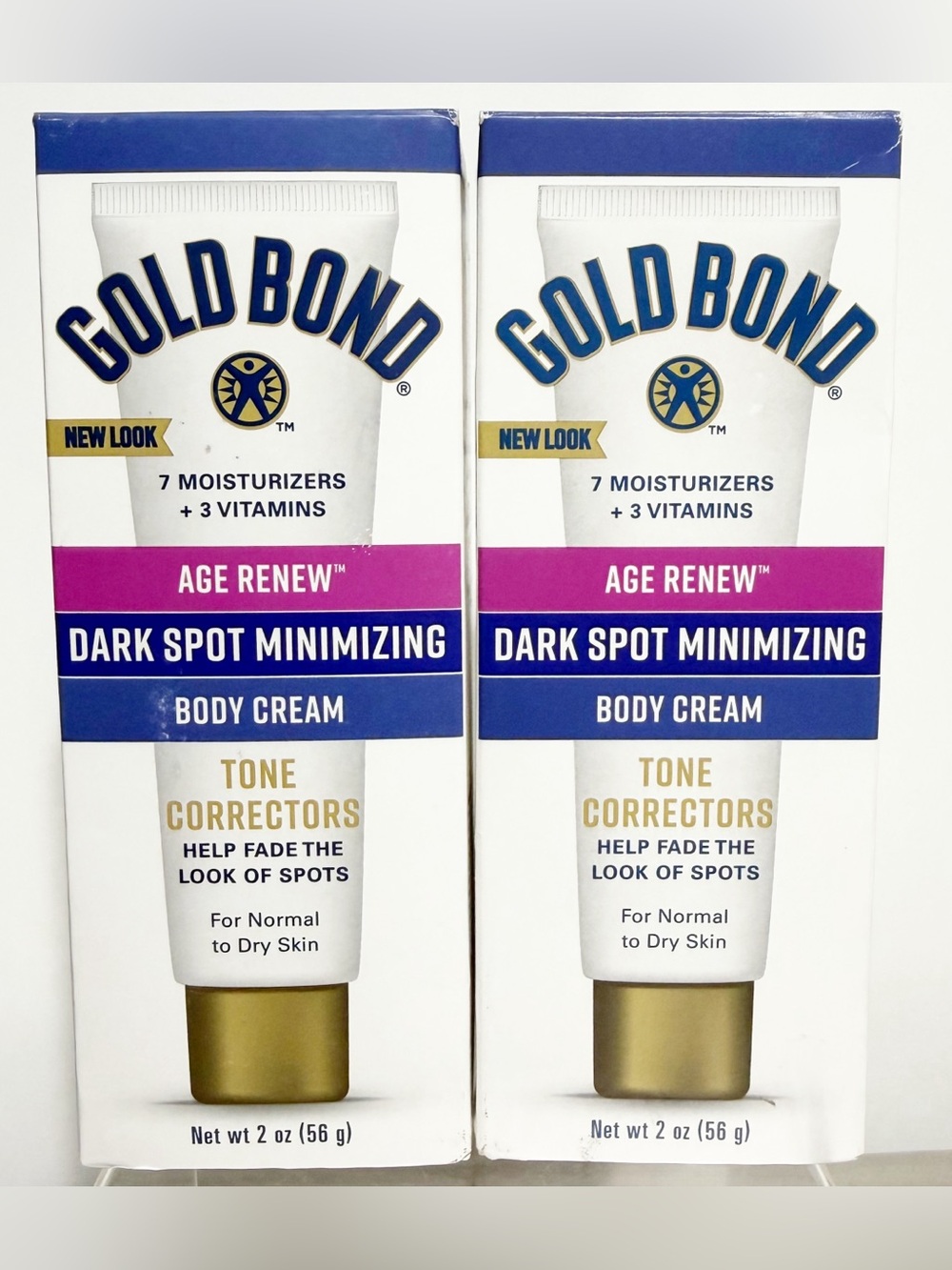 {Set of 2} Gold Bond Age Renew Dark Spot Minimizing Body Cream 2oz